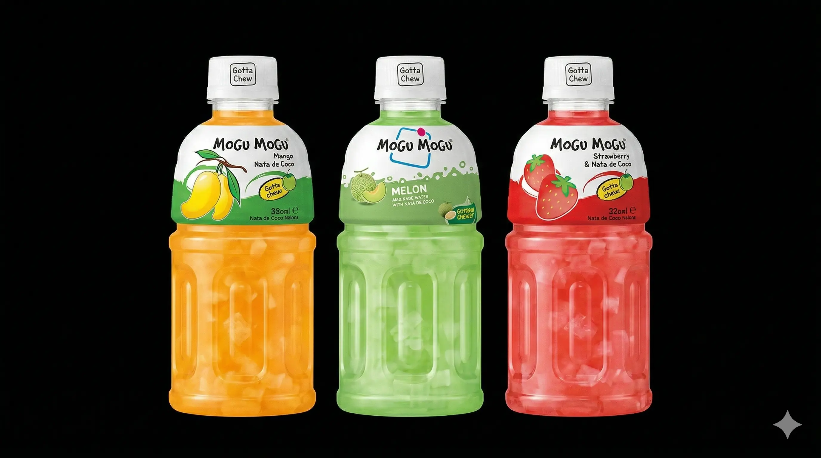 Mogu Mogu 32cl (Mango, Melon, Strawberry)